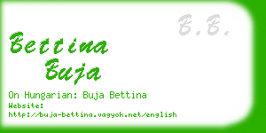 bettina buja business card